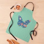 redbubble butterfly colorful apron by leah creates